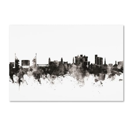 Michael Tompsett 'Fayetteville Arkansas Skyline III' Canvas Art,16x24